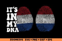 It's in my DNA Netherlands Flag Fingerprint Sublimation Product Image 1