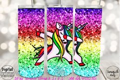 Glitter dabbing unicorn 20oz Tumbler Sublimation Product Image 4