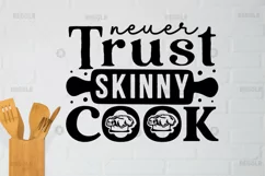 Neuer trust skinny cook SVG, Cutting Board SVG Design Product Image 2