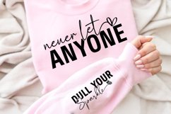 Never let anyone Sleeve SVG Design Product Image 3