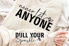 Never let anyone Sleeve SVG Design Product Image 2
