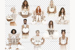 GlamArtZhanna, White Pumpkins png, Pumpkins clipart, Neutral Pumpkins png, Neutral autumn png, Neutral fall clipart, autumn clipart, Rustic autumn png, autumn girl clipart, Pumpkins girl png, White autumn png, Soft autumn png, Cozy autumn clipart, Cozy ho