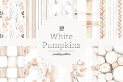 GlamArtZhanna, White Pumpkins paper, Pumpkins paper, Pumpkins pattern, Pumpkins background, Neutral Pumpkins, Neutral autumn paper, Neutral fall pattern, Neutral fall paper, autumn digital paper, autumn pattern, autumn background, Cozy autumn paper, White