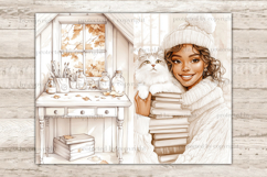 GlamArtZhanna, Neutral Autumn Junk Journal Kit, Pumpkins Junk Journal Pages, Cozy Fall Collage Sheet, White Pumpkins Scrapbook Paper, African American Woman Junk Journal Pages, Autumn Girl Digital Collage Sheet, Cozy Home Journal Card, Fall Journaling Pag