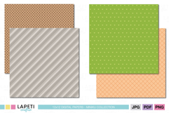 Printable paper pack with minimal modern patterns