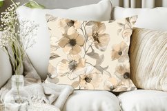 Neutral Beige Flowers Digital Paper Bundle Product Image 5