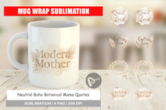 Neutral Boho Mama Mug Wrap Product Image 1