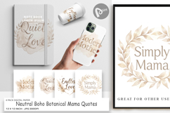 Neutral Boho Mama Digital Paper Product Image 1