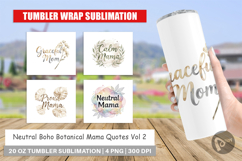 Neutral Boho Mama Tumbler Product Image 1