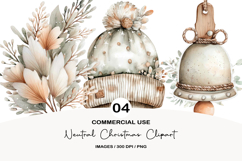 Neutral Christmas Clipart Product Image 1