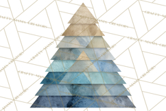 Neutral Christmas Tree Clipart Modern Minimalist Holiday PNG Product Image 5
