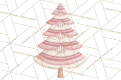 Neutral Christmas Tree Clipart Modern Minimalist Holiday PNG Product Image 3