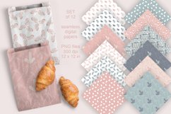 Neutral Color Seamless Patterned Digital Papers PNG files