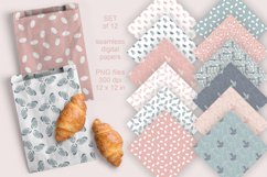 Neutral Color Seamless Patterned Digital Papers PNG files
