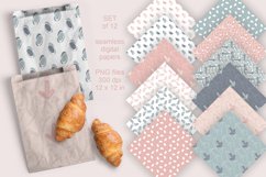 Neutral Color Seamless Patterned Digital Papers PNG files