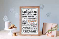 Rustic Christmas sign design in neutral farmhouse style, ideal for wall art, vinyl, or laser cutting projects.