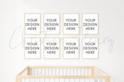 Neutral Nursery Wood Frame Mockup, 8 Boho Frame Mockup Product Image 3