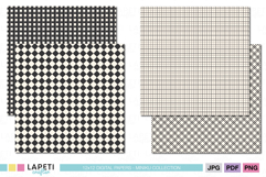 12x12 scrapbook paper in black and cream colors.