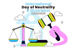 6 International Day of Neutrality Illustration Product Image 1