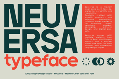 Neuversa - Modern Clean Sans Serif Font Product Image 2