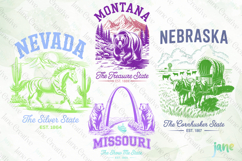 Nevada - Montana - Nebraska - Missouri SVG Product Image 1
