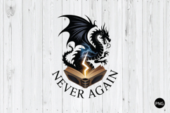 Dragon an Open Antique Book PNG, Book Dragon PNG Product Image 1