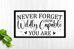 inspirational,blush pink,decal,quote,how wildly capable,never forget,gift,laptop sticker,water bottle sticker,sticker,modern calligraphy,vinyl sticker,waterproof sticker