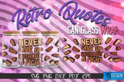Retro Glass Can Wrap Design | Retro Quotes | SVG File v.7 Product Image 1