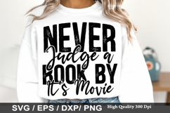 Never Judge a Book by It's Movie - Reading SVG Design Product Image 1