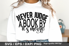 Never Judge a Book by It's Movie - Reading SVG Design Product Image 1