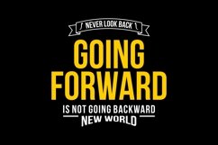 Never Look Back Going Forward SVG Product Image 1