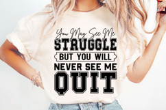 Never Quit Motivational Quote Svg Design Product Image 3