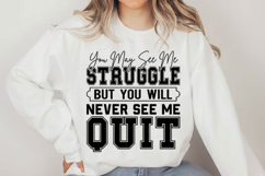 Never Quit Motivational Quote Svg Design Product Image 4