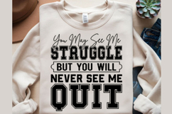 Never Quit Motivational Quote Svg Design Product Image 2