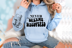 Never stop exploring dreams wait to be discovered Sleeve SVG Product Image 3