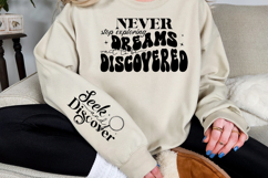 Never stop exploring dreams wait to be discovered Sleeve SVG Product Image 2