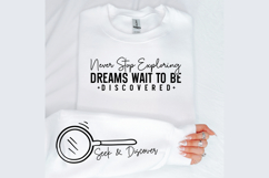 Never stop exploring dreams wait to be discovered Sleeve SVG Product Image 2