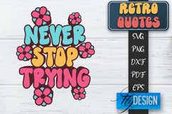 Retro Design | Retro Quotes | Quotes 80's SVG | SVG File v.2 Product Image 1