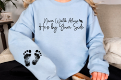 Never Walk Alone He&#039;s by Your Side Sleeve SVG Product Image 2