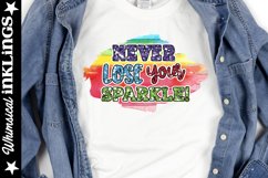 Never Lose Your Sparkle-Glitter Tie Dye Sublimation Clipart Product Image 1