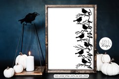 Nevermore SVG | Edgar Allan Poe Halloween Raven Design Product Image 2