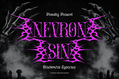 Nevron Sin | Black Metal Typeface Product Image 1