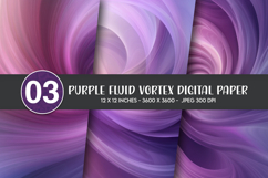 Purple Fluid Vortex Digital Paper Product Image 1