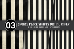 Grunge Black Stripes Digital Paper Product Image 1