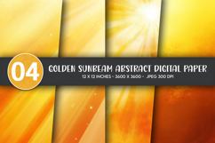 Golden Sunbeam Abstract Digital Paper Product Image 1