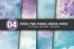 Pastel Pink Marble Digital Paper Product Image 1