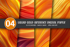 Liquid Gold Abstract Digital Paper Product Image 1