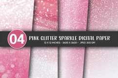 Pink Glitter Sparkle Digital Paper Product Image 1
