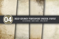 Aged Grungy Parchment Digital Paper Product Image 1