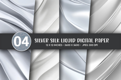 Silver Silk Liquid Digital Paper Product Image 1